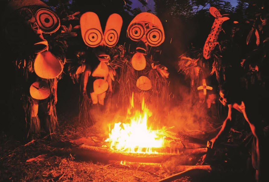 Baining Fire Dance, East New Britain, Papua New Guinea